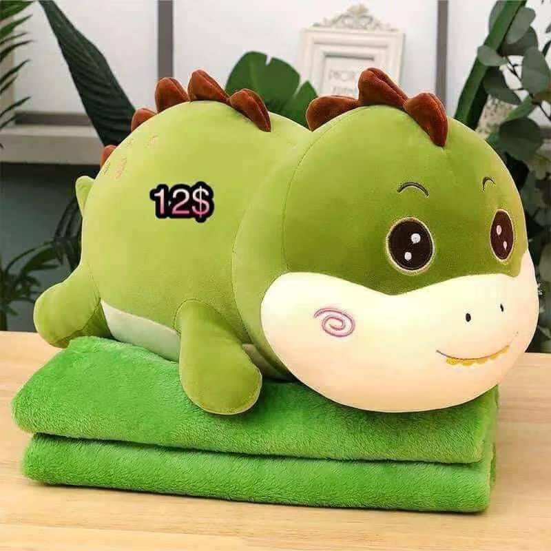 Manta de peluche 2 en 1 – Muñeca y edredón – Ideal para siesta en oficina