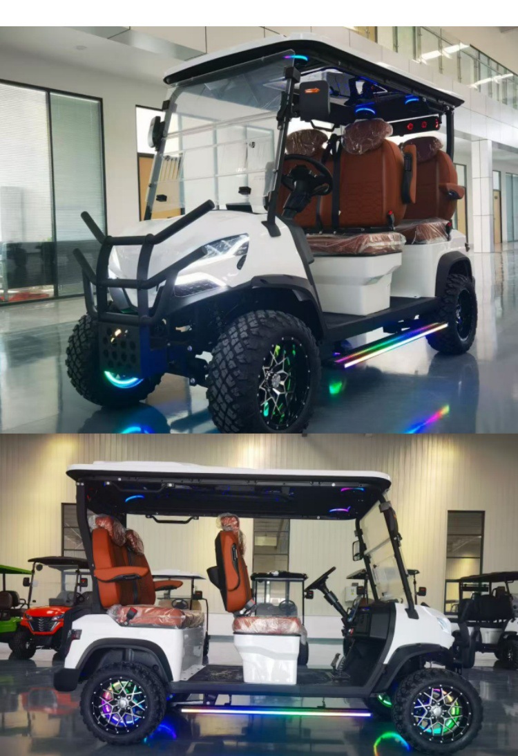 Foreign Trade Golf Carts, Hotel and Guesthouse Tourist Reception Vehicles, Tourist Attraction Sightseeing Vehicles, 4-Seater Electric Golf Carts