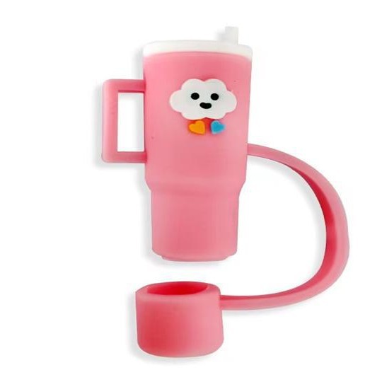 Taza de agua Stanley 40oz de silicona tapa de paja 10mm cubierta de paja de vidrio 9.5mm