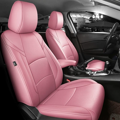 Modelə uyğun (Original) oturacaq örtükləri – Breathable Car Seat Cushions - elegant-pink-standard-edition-2019-2024