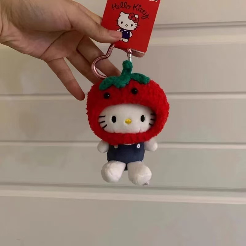 新品猫咪包挂件牛仔裤凯蒂猫玩偶挂饰包包饰品卡通公仔钥匙挂件|undefined