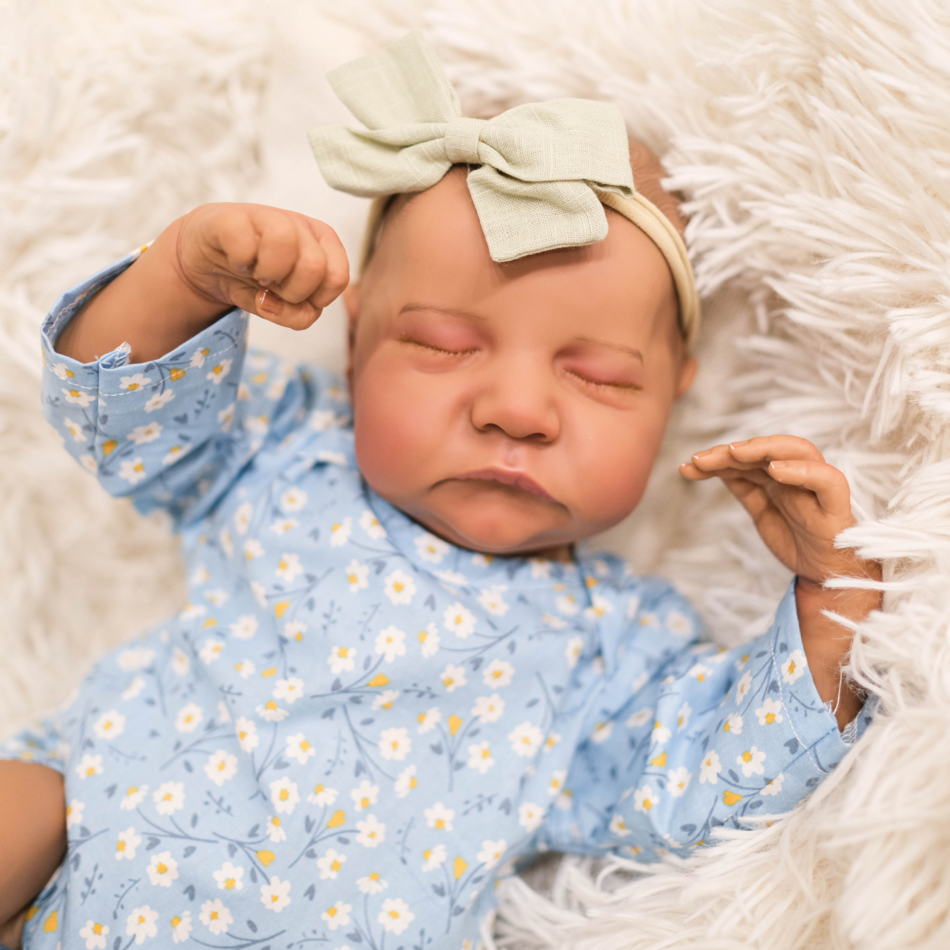 49cm muñeca renacida simulación bebé Levi transfronterizo e-commerce azul mar suministro entrega de una sola pieza