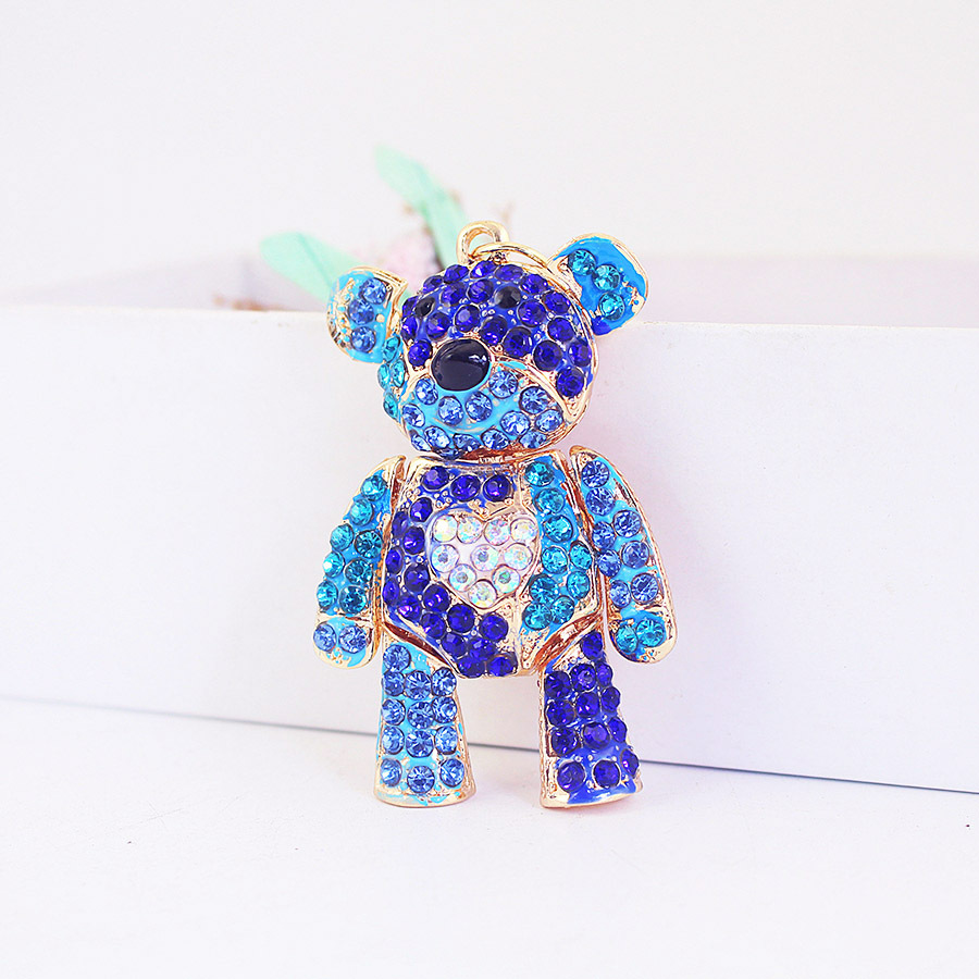 58g Weight Keychain Classification 1 Piece Quantity Housewarming, Graduation Occasion Zinc alloy Material Bear Pattern Unisex Gender Cute Style Cute Bear Zinc Alloy Unisex Keychain 3