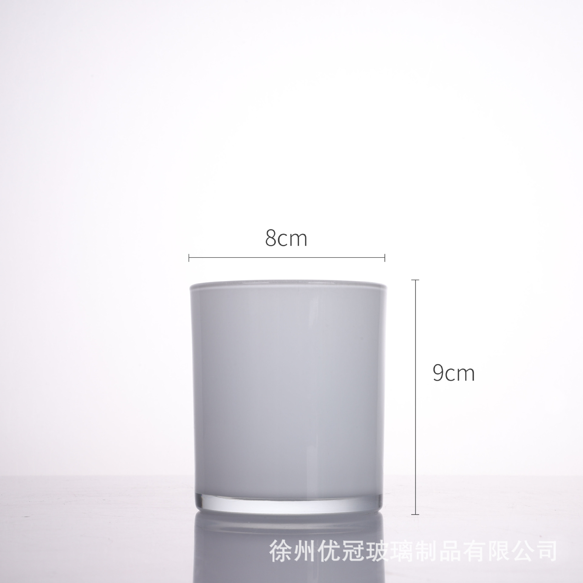 Materiales para hacer velas aromáticas caseras, recipientes de vidrio vacíos esmerilados con tapas, portavelas de vidrio de colores al por mayor, degradado