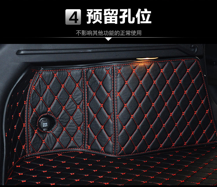 Catist/High-Quality Leather Full-Cover Car Trunk Mat Cross-Border
