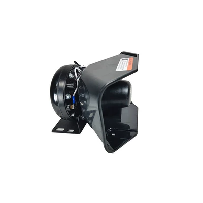 12V Car Alarm Speaker 200W High-Power Loudspeaker Siren Speaker Slanted Design Black Horn Speaker (Car horn/tweeter) - black-front-speaker-200w