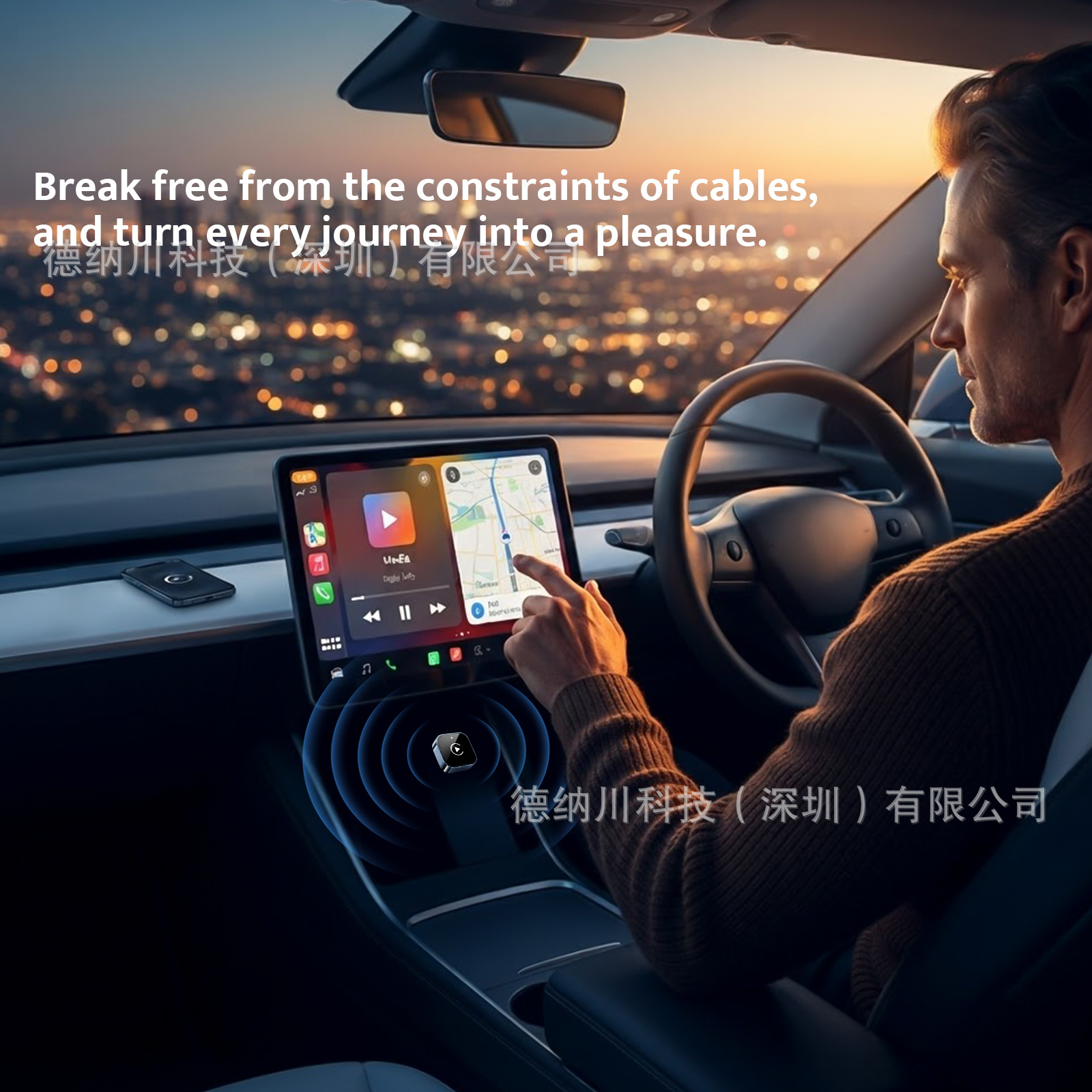 Best-selling car wireless carplay box module, Android Auto car connectivity box, smart carplay box