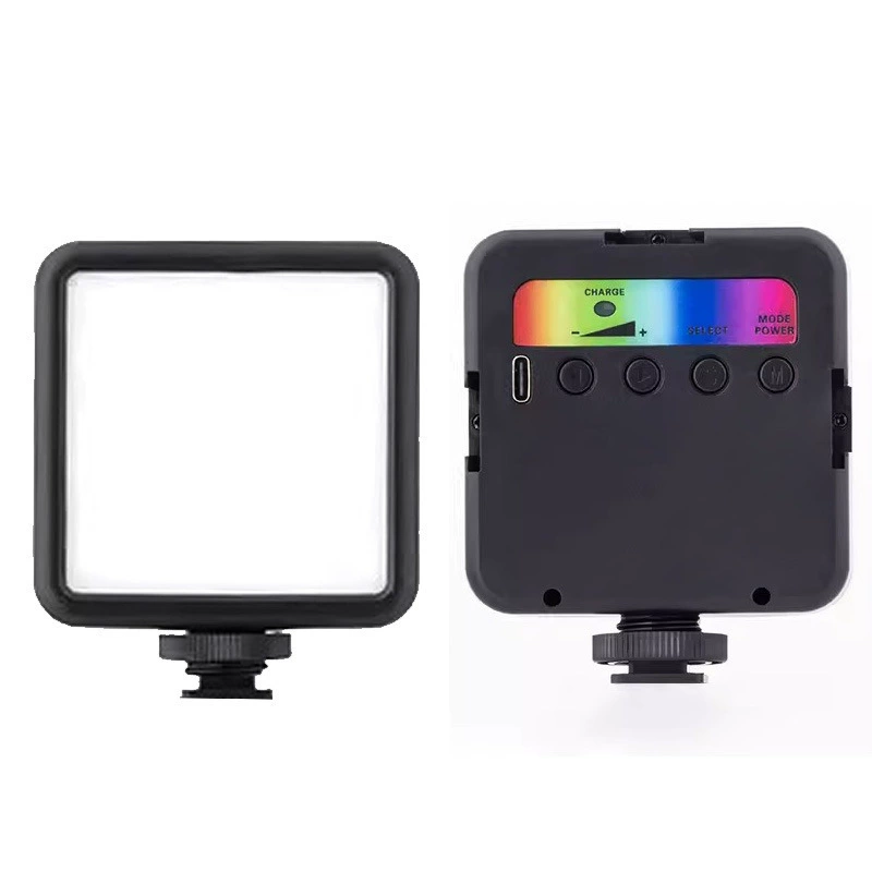 Карманный RGB светодиодный светильник на аккумуляторе для мобильной вспышки, магнит/клипс, 3 цветовых режима