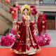 [Acacia] Heavy Industry Xiuhe Dress Bride 2025 New Wedding Phoenix Crown and Cabernet Chinese Wedding Dress Wedding Dress