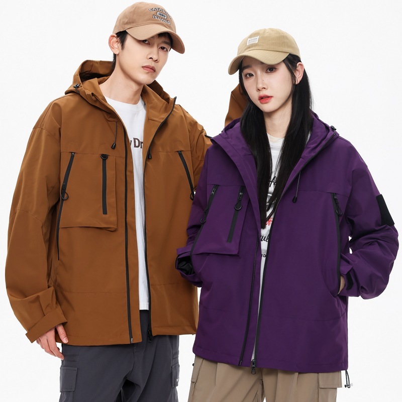 工場卸売 カップル用ジャケット メンズ機能性風作業服 アウトドア防水 秋服 レディースジャケット カップルアウトドア|undefined