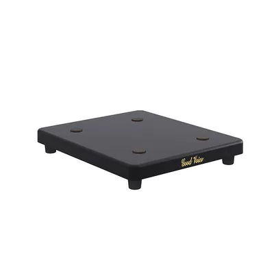 Floor-Standing Audio Speaker Subwoofer Tray Base Pad Desktop Shock-Absorbing Shock-Proof Board Bracket Tripod Rack (Electric car big tripod) - l21-single-layer-2025-rubber-pad-matte-black-one-price