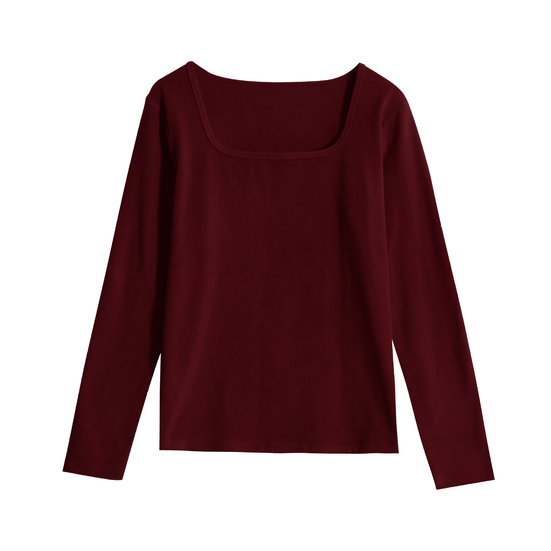 앙고라 레드 스퀘어 칼라