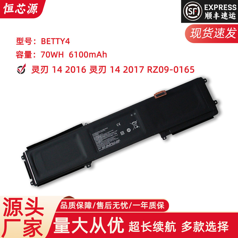 For Thundersnake Spirit Blade 2016 14 "RZ09-0165/0195 BETTY4 Laptop Battery