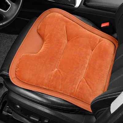 Wool pad seat cushion fleece-lined three-piece single-piece - front-row-leaflet-ideal-orange