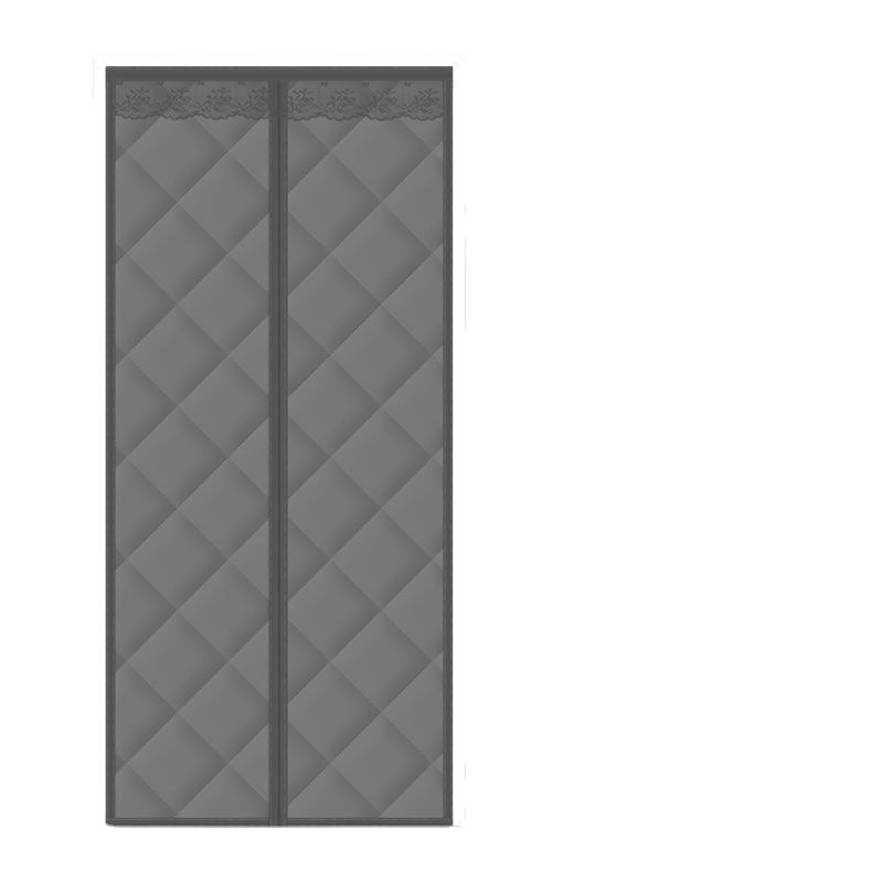 Magnetic Insulation Curtain Cotton Thickened Keep Warm Winter HOOk & LOOP Windproof Air-conditioner Summer Door Curtain_voghion.com