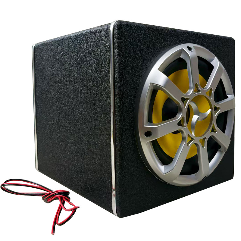 8inch 6inch Passive leather small square box car subwoofer car audio modification heavy bass speaker