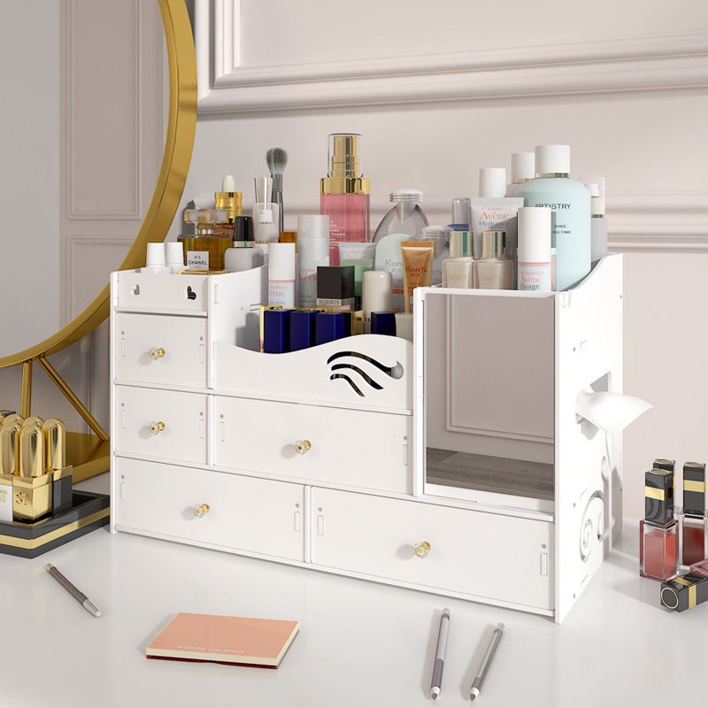 [With makeup mirror] Type A five pumps 40*20*25