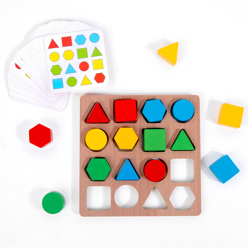 Juguetes educativos para niños para la educación temprana, juegos de combinación de batalla de formas individuales y dobles, rompecabezas, juguetes de entrenamiento de enfoque para bebés