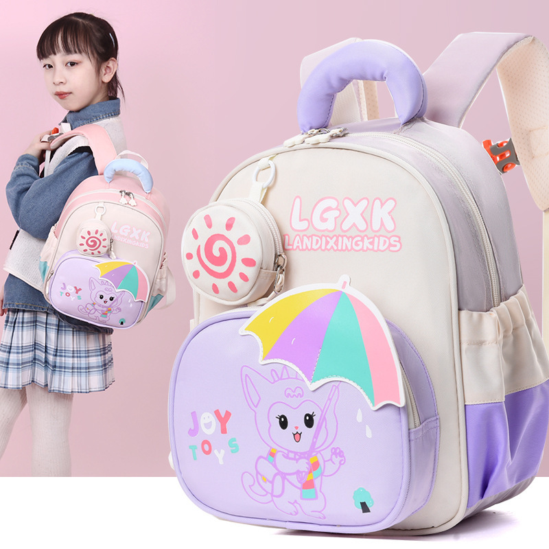 Nuevas bolsas escolares transfronterizas para niños de jardín de infantes, mochila de dibujos animados encantadora para niños de 2 - 5 años de edad.