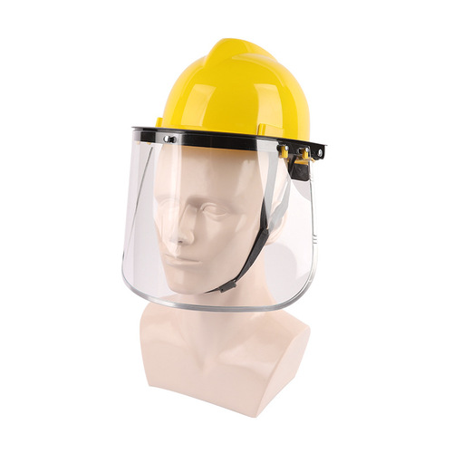 Wholesale head-mounted high temperature protective mask, transparent screen, clear vision, steel factory aluminum factory heat insulation mask