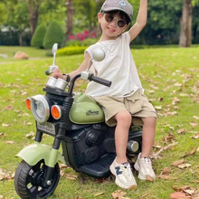 儿童电动摩托车3-6岁小孩三轮玩具车可坐人充电遥控童车一件代发