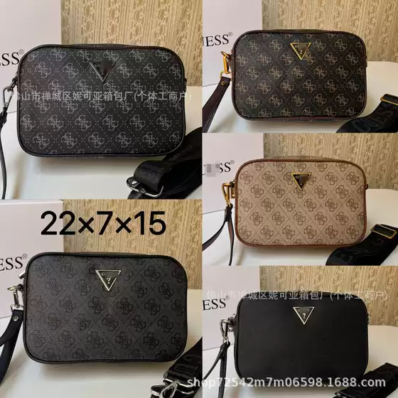 Men's New Camera Bag Portable Small Square Box Bag Young and Fashionable One-Shoulder Crossbody Messenger Bag Small Square Bag