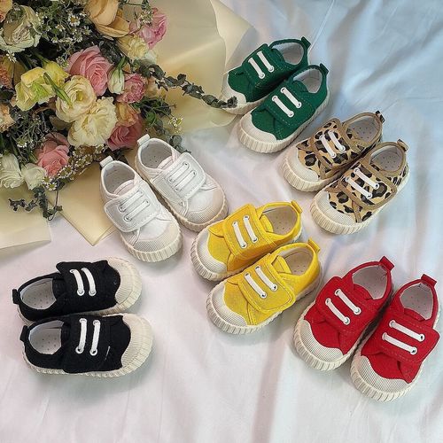 Children's canvas shoes 2024 spring and autumn new style boys and girls canvas shoes small white shoes indoor shoes middle and small children's shoes trend cross-border