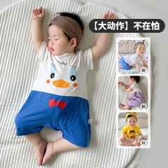 Baby A-class summer set suit, new summer infant clothing, thin short-sleeved outdoor clothes, home crawling suit, drop shipping