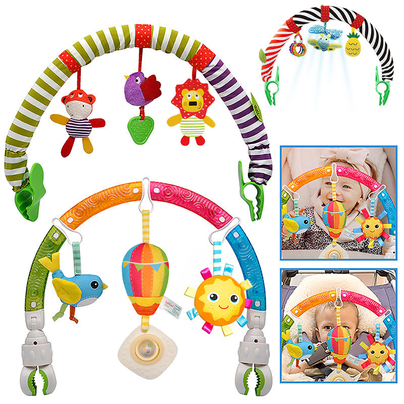 Animal Ocean Rainbow Bed Clip Hanging Bell Baby Stroller Pendant Music