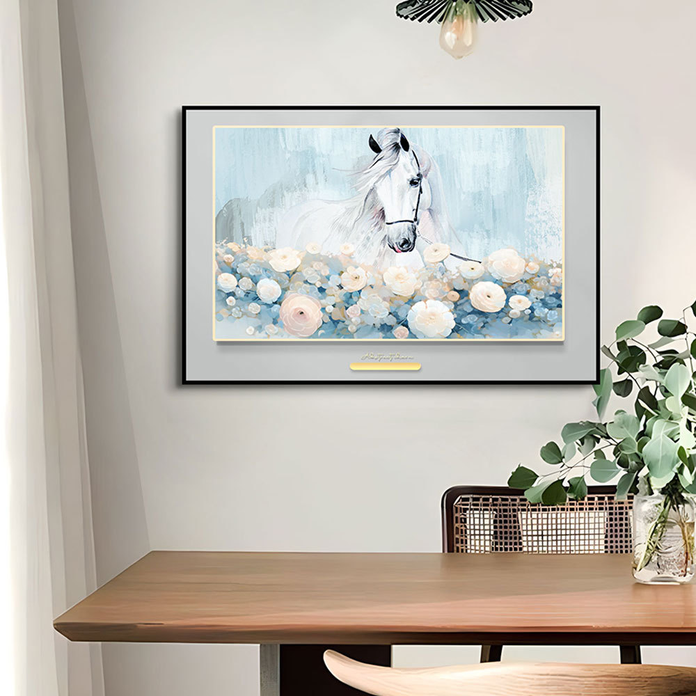 Pintura decorativa minimalista, elefante animal, sala de estar, comedor, pintura al óleo, estilo de porche