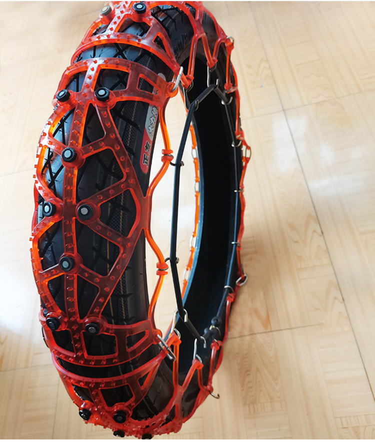 Motorcycle Anti-Slip Chain, Electric Vehicle, Battery-Powered Tricycle, Winter Snow and Mud Terrain Universal Anti-Slip Chain, One-Piece Drop Shipping