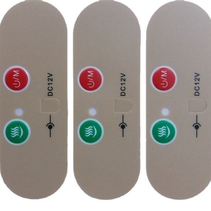 PVC标牌控制面板鼓包开关按键标贴丝印薄膜标牌设备面贴面板标牌