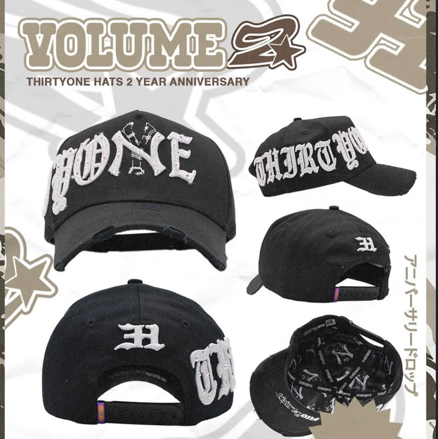 Nuevo Meike Duo Dandy bordado ajustable gorra de boca de pato borde curvo gorra de béisbol con diamantes barba tío