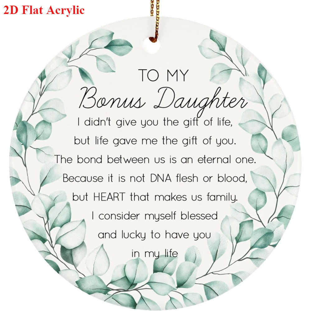 2D平面圣诞装饰品花卉设计圣诞树挂饰家庭纪念品礼物