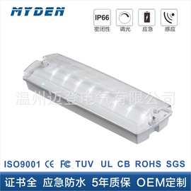 LED应急灯防水隧道地下通道IP65吸顶壁灯10w 30cm应急90min照明灯