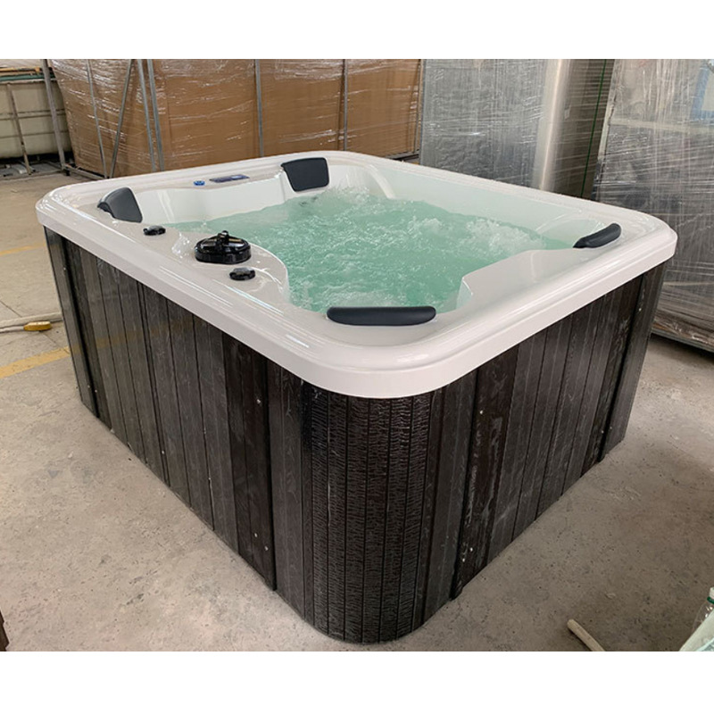 spa al aire libre acrílico independiente piscina de surf calentada a temperatura constante 4 personas inteligente Jacuzzi al aire libre