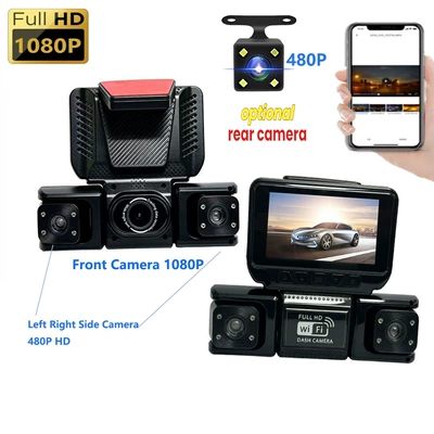 Driving recorder – 360-degree four-lens dashcam with
