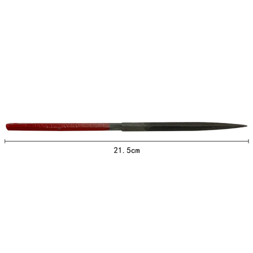 Handmade red handle divination file, semicircular file, triangle file, shaping file, thick and thin file, gold and silver file, polishing, hand shaping