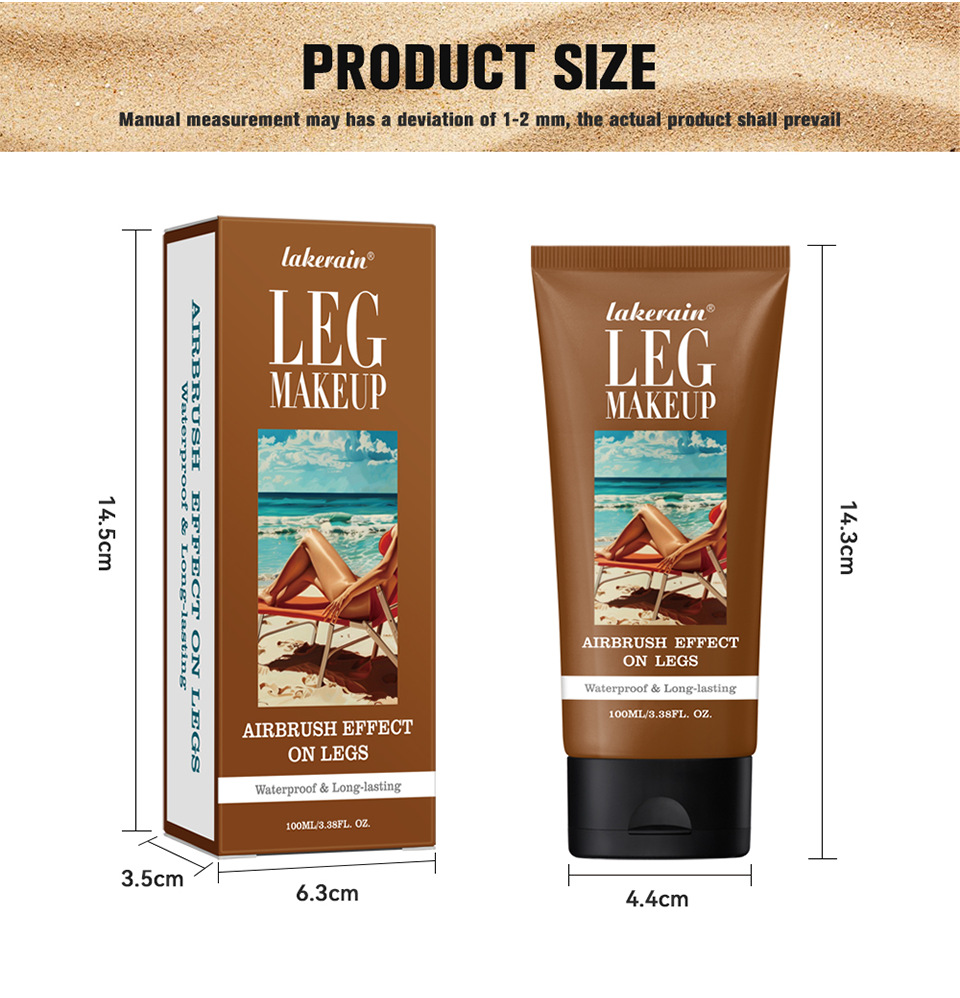 lakerain LEG MAKEUP 100ml Dark Brown skin tone Leg Makeup Leg Makeup undefined