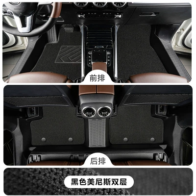 Modelə uyğun ayaqaltı: including door sills, 20-26 models, TPE - mercedes-benz-glbfive-seater-single-layertpe-floor-mat-black-menis