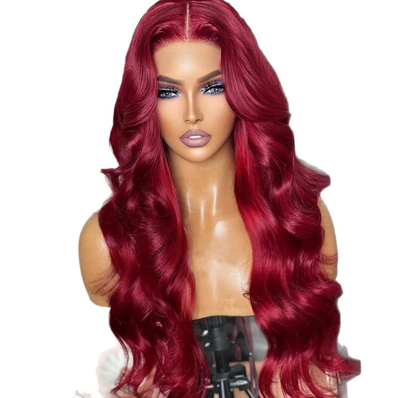 Hand-Woven Black Long Curly Wig Amazon 34 36 Inches 136 Bundles Body Wave Lace Front Wig