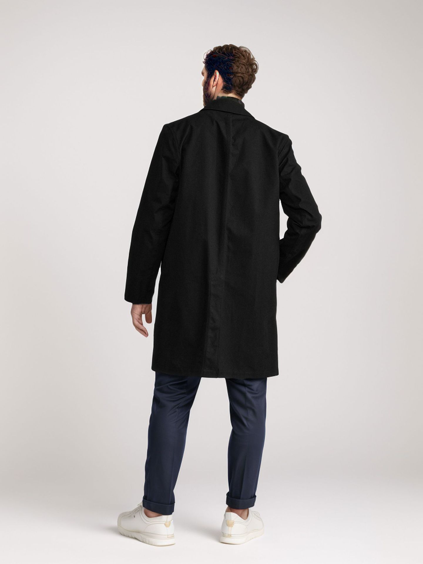 2024. aasta kevad- ja sügiskollektsiooni uus ühevärviline keskmise pikkusega tuulejope meeste lihtne pendelmantel_voghion.com