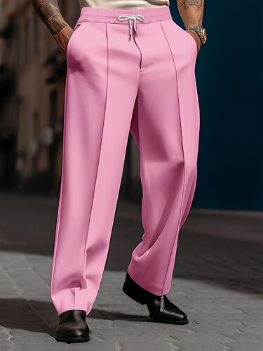 men's Trousers Casual Loose Straight Cut Simple men's trousers casual pants