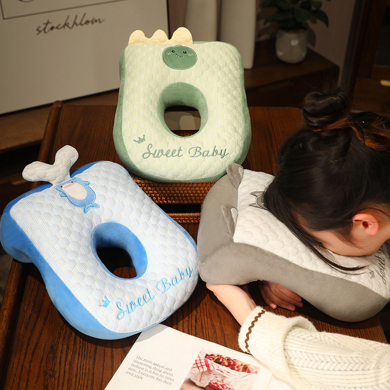 Almohada para Siesta con Diseño de Animales de Frijoles Congelados Efecto Fresco para Oficina