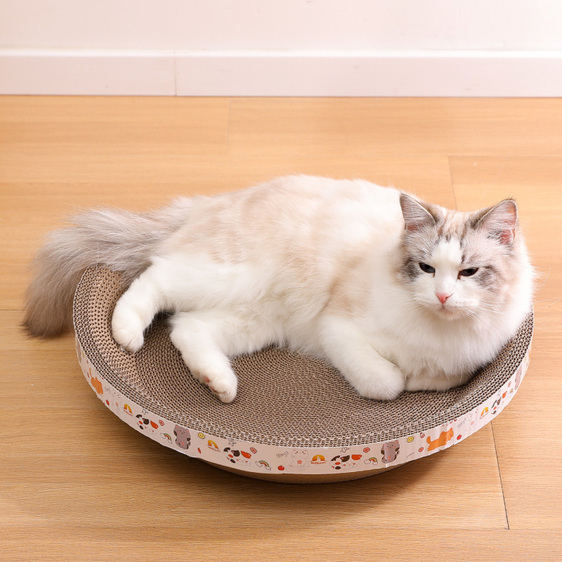 猫咪碗型猫抓板玩具磨爪耐抓猫用品瓦楞纸圆形抓板猫窝一体猫抓板|undefined