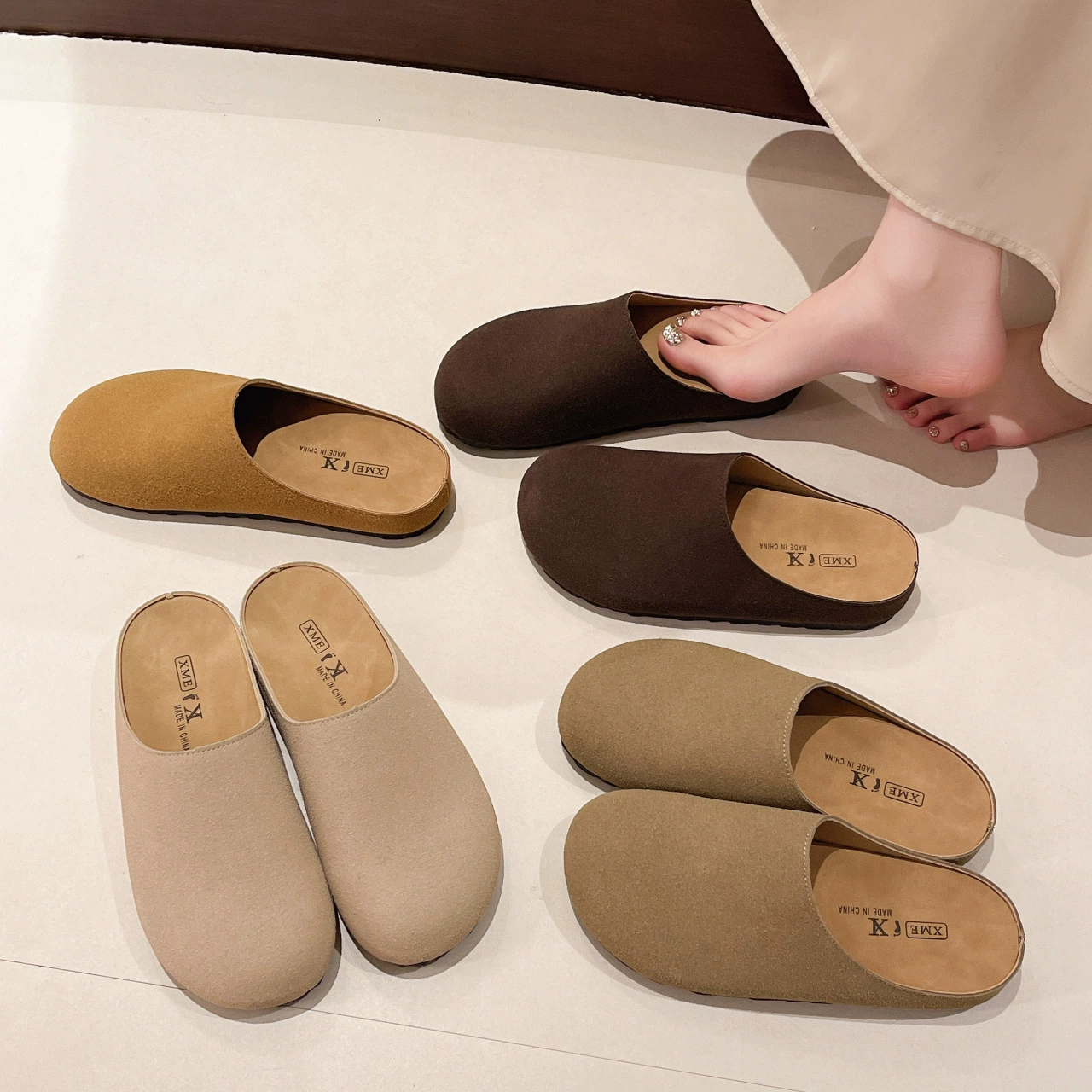 Retro matte universal slippers, Spring/Fall 2025 model