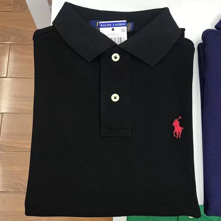 Поло-футболка Ralph Lauren, короткий рукав, вышитый логотип «пони», летняя