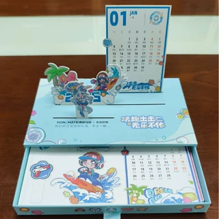 3D立体画台历Desk calendar定制来图桌面摆件商务日历订制2027
