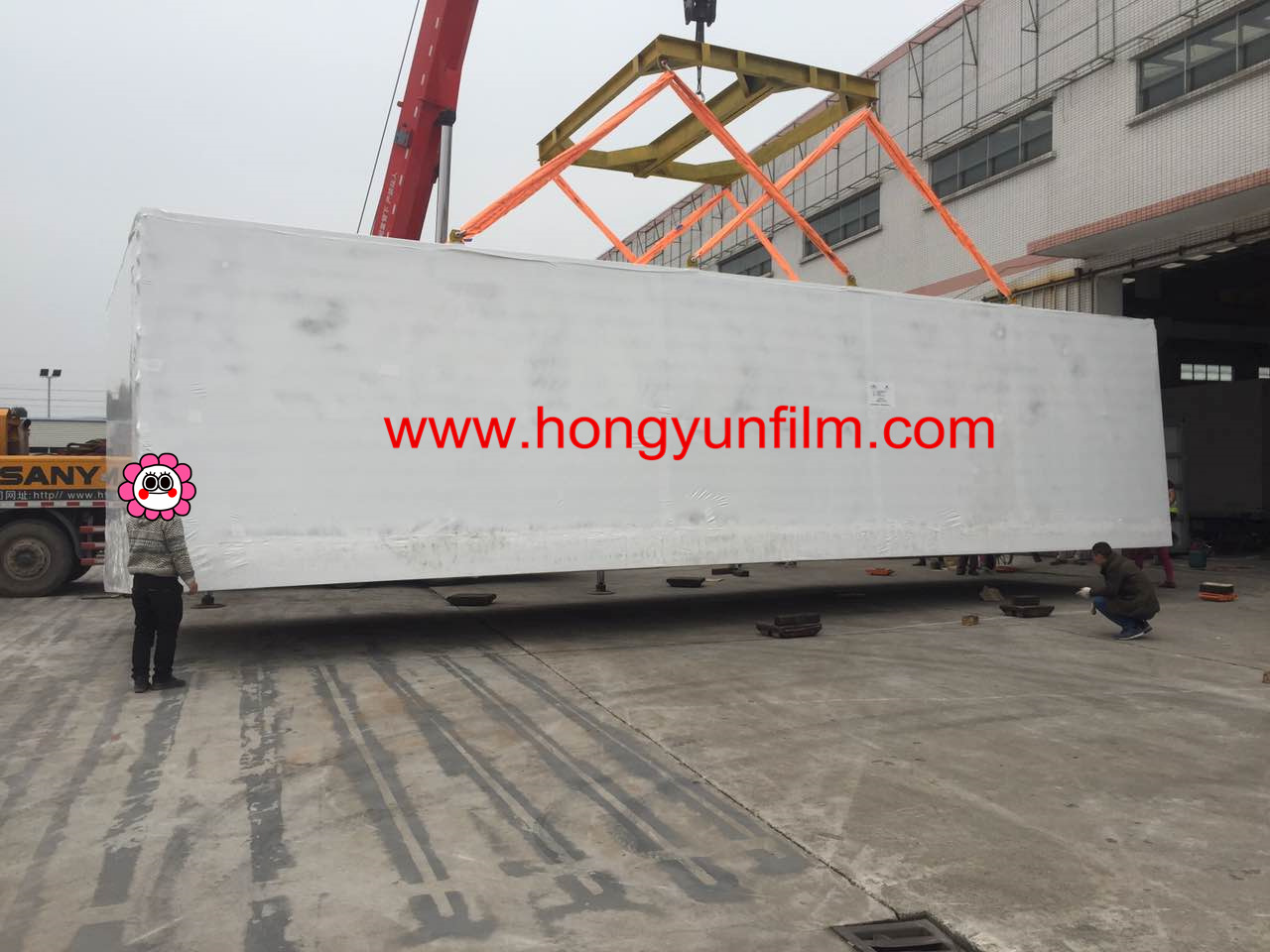 LDPE热收缩膜 电梯、模块房包装膜   乳白