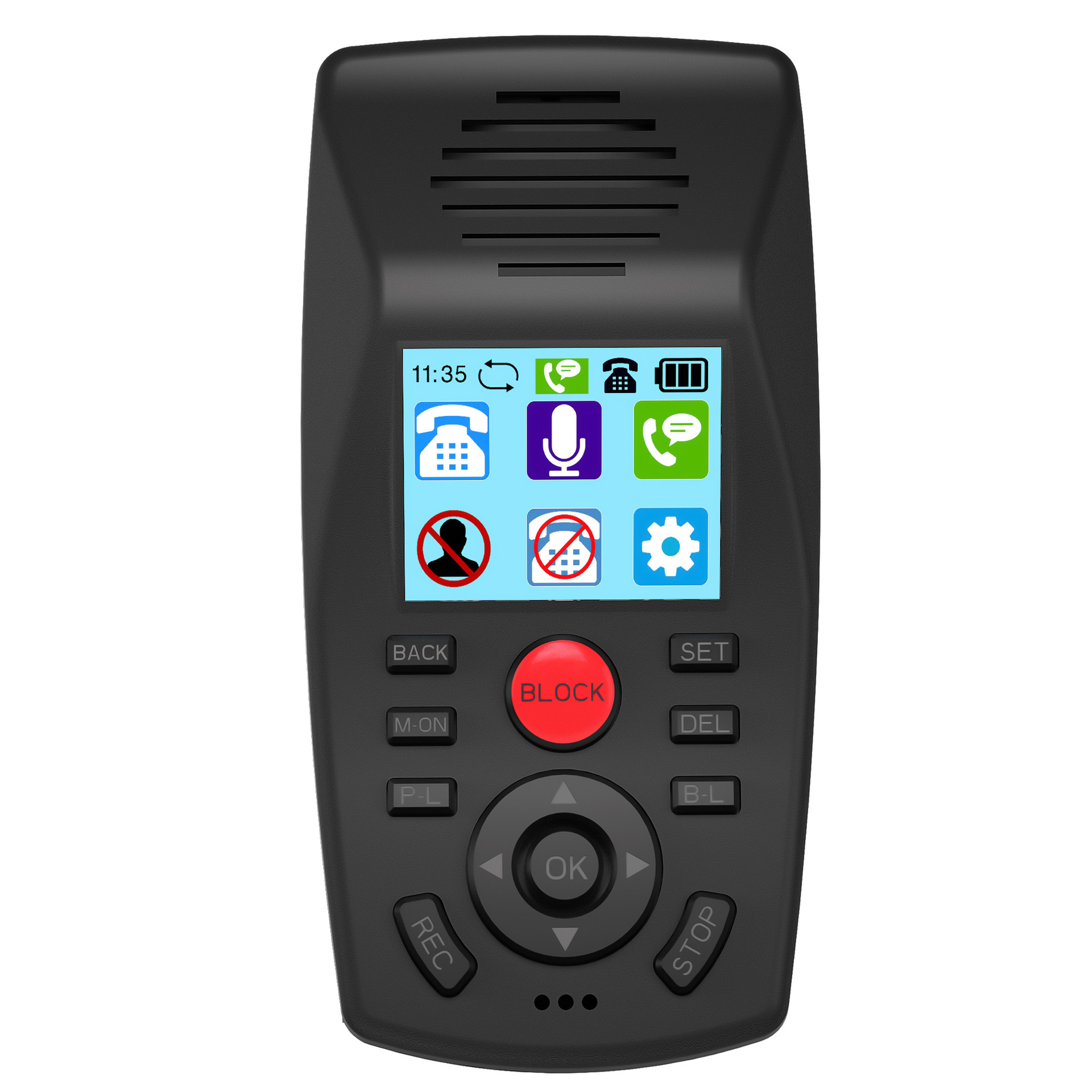 模拟电话录音机, 录制来去电, 语音留言, 来电黑名单, 免打扰64GB